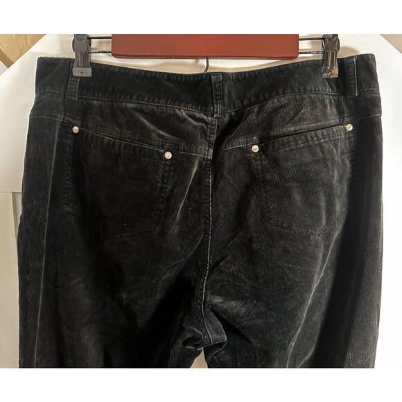 Dockers Corduroy Pants Womens Size 12 Mid Rise Bootcut Black - Picture 4 of 6